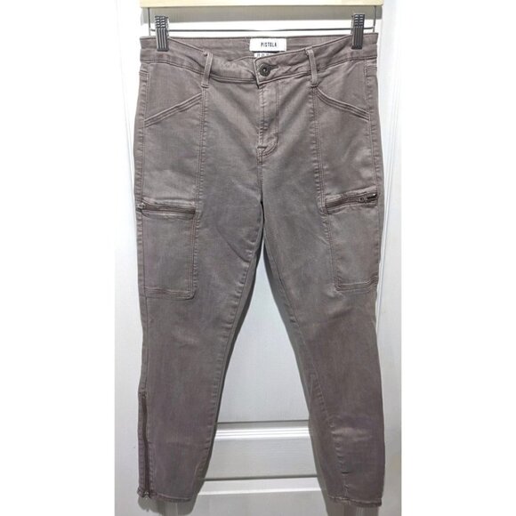 Pistola | Hunter Skinny Cargo Jean in Woodrose - Picture 4 of 12